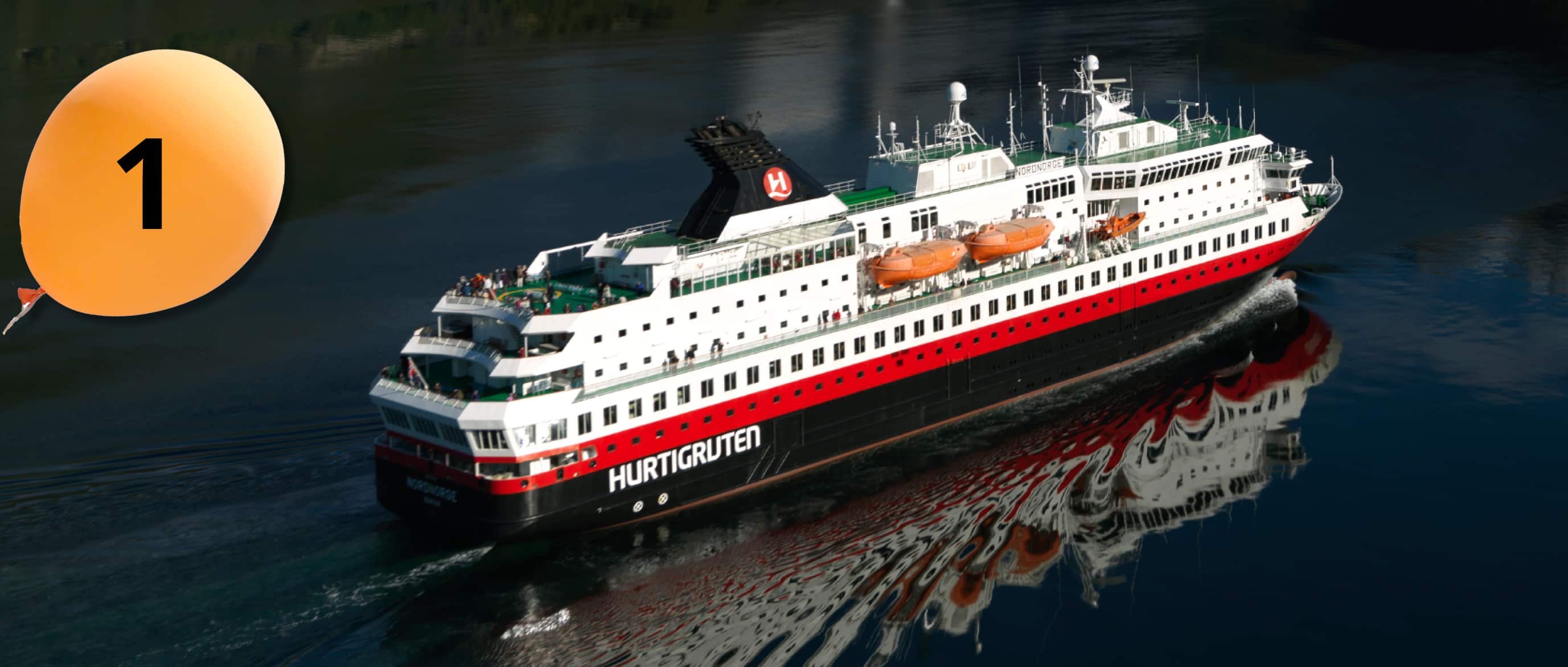 Vind luksuscruise med Hurtigruten.